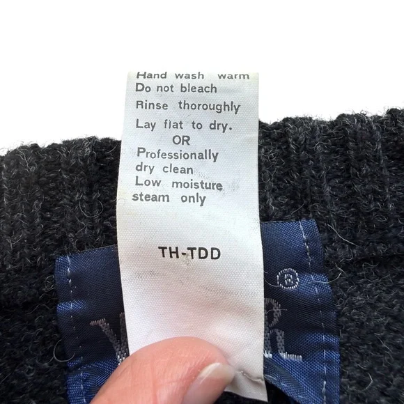 Vintage 90s Woolrich Sweater Mens Large Green Mallard Ducks 100% Wool Hunting - Picture 6 of 13